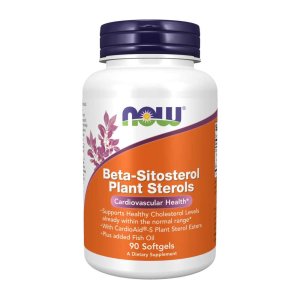 Now Foods Beta-Sitosterol Plant Sterols – Supports Heart &amp; Cholesterol Health – 90 Softgels