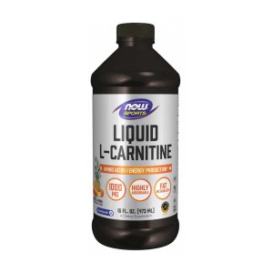 Now Foods L-Carnitine Liquid 1000 Mg – Tropical Punch Flavor – Cellular Energy &amp; Fat Metabolism Support – 473 M L