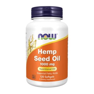 Now Foods Hemp Seed Oil 1000 Mg – Essential Fatty Acids for Nutritional Support – 120 Softgels