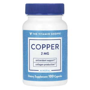 Copper 2MG Capsules By The Vitamin Shoppe - Antioxidant Support &amp; Collagen Production