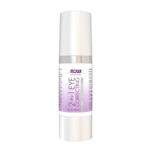 Now Foods 2 in 1 Eye Correcting Cream – Brightening &amp; Firming Formula with Caffeine &amp; Peptides – 30 M L