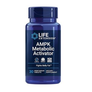 Life Extension AMPK Metabolic Activator – Fights Belly Fat &amp; Supports Metabolism Non-GMO | 30 Vegetarian Tablets | Dietary Supplement