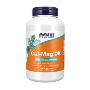 Now Foods Cal-Mag Dk – Calcium, Magnesium, D3 &amp; K2 Bone Support Complex – 180 Capsules