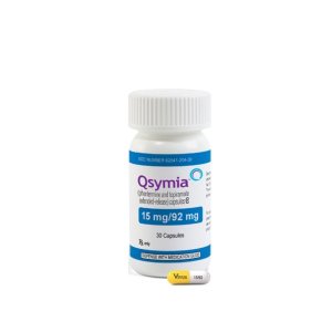 Qsymia Weight Loss Capsules - 15 mg/92 mg, Extended-Release Phentermine &amp; Topiramate, 30 Capsules (NOD 62541-204-30)