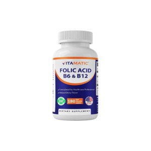Vitamatic Folic Acid B6 &amp; B12 - 180 Tablets