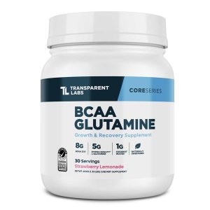 Transparent Tl Tabs Core Series Bcaa + Glutamine Growth &amp; Recovery Supplement Strawberry Lemonade Flavor | 30 Servings