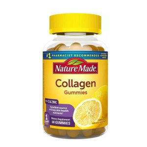 Nature Made Collagen Gummies with Vitamin C, Zinc, Biotin – 60 Count | Skin &amp; Wellness Support