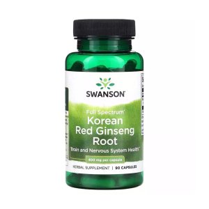 Swanson Korean Red Ginseng 400mg – Brain &amp; Nerve Health, 90 Capsules