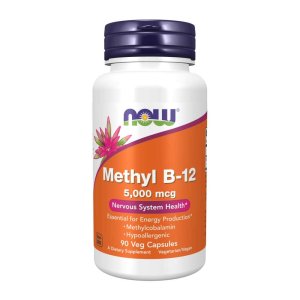 Now Foods Methyl B-12 5,000 Mcg – Active B12 for Nerve &amp; Energy Health – 90 Veg Caps