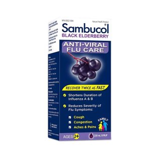 Sambucol Black Elderberry Anti-Viral Flu Care- Rapid Recovery &amp; Symptom Relief Syrup