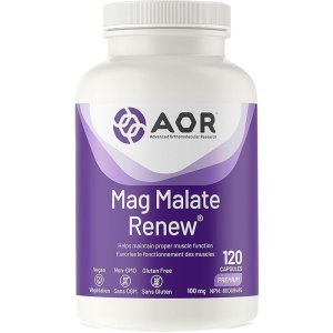 AOR Mag Malate Renew – Advanced Muscle &amp; Energy Support (120 Capsules)