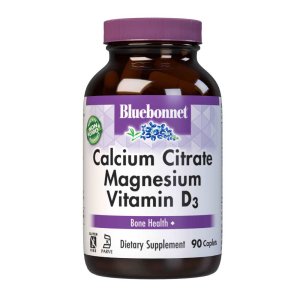 Bluebonnet Nutrition Calcium Citrate Magnesium &amp; Vitamin D3 90 Caplets
