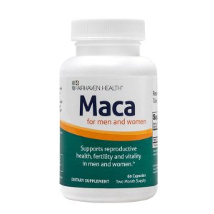 Fairhaven Health Maca – Reproductive Health, Fertility &amp; Vitality Support for Men and Women Dietary Supplement | 60 Capsules | Two-Month Supply