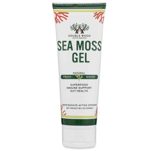Double Wood Sea Moss Gel – Peach Mango Superfood for Immunity &amp; Digestion | 236 M L
