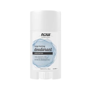 Now Foods Long-Lasting Deodorant – Unscented – Paraben &amp; Aluminum Free – 2.2 oz. (62 g)