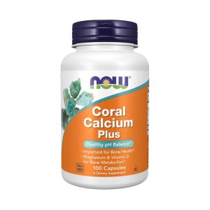 Now Foods Coral Calcium Plus – P H Balance &amp; Bone Health Support with Magnesium &amp; Vitamin D – 100 Capsules