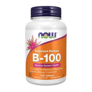 Now Foods Sustained Release B-100 – Energy &amp; Nerve Support – 100 Tablets