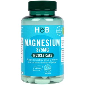 H&amp;B Magnesium 375mg Vegan Muscle Care – Energy &amp; Relaxation