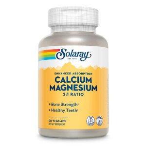 Solaray Calcium &amp; Magnesium, Aac 2:1 90 Caps