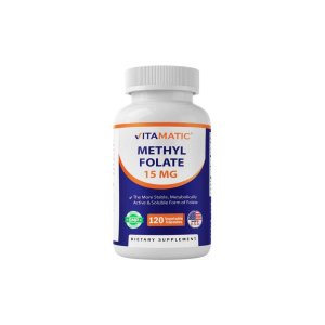 Vitamatic Methyl Folate 15 mg - 120 Vegetable Capsules