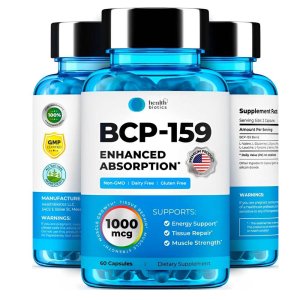 Health Biotics Bcp-159 – Enhanced Absorption | Energy, Tissue Repair &amp; Muscle Strength Support – 60 Capsules
