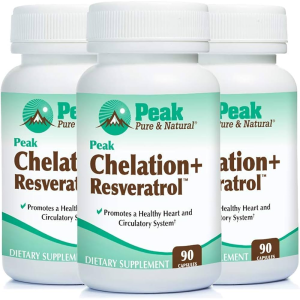 Chelation + Resveratrol Capsules By Peak Pure &amp; Natural – Heart &amp; Detox Support