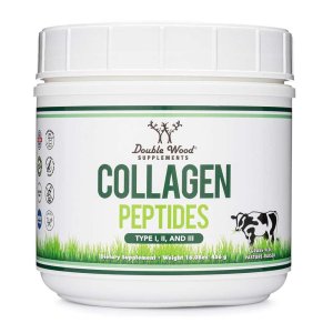 Grass-Fed Collagen Peptides Powder by Double Wood – Types I, Ii, Iii – 456 G