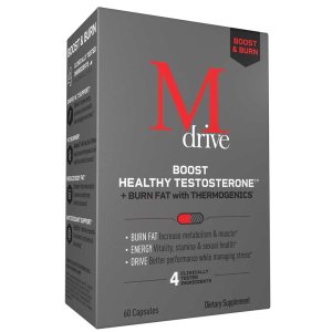 Mdrive Boost &amp; Burn – Testosterone Booster &amp; Fat Burner for Men – 60 Capsules