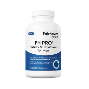 Fairhaven Health FH PRO for Men – Advanced Fertility Multivitamin Clinically Studied Formula with Methylated B Vitamins &amp; Fertility Antioxidant Blend | 180 Capsules – 1-Month Supply