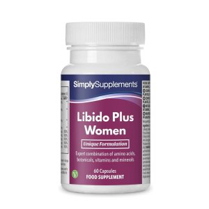 Simply Supplements Libido Plus Women – Expert Formula with Amino Acids, Botanicals, Vitamins &amp; Minerals, 60 Capsules, Food Supplement
