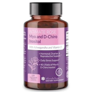 Intimate Rose Myo &amp; D-Chiro Inositol + Ashwagandha &amp; Vitamin D - 120 Capsules