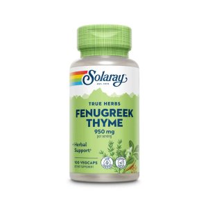Solaray Fenugreek Seed &amp; Thyme Leaf 950mg 100 Caps
