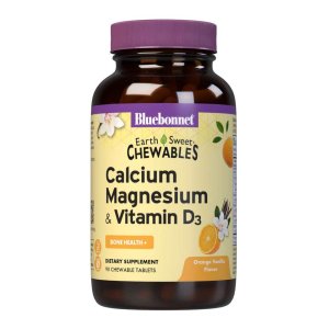 Bluebonnet Nutrition Earthsweet Chewables Calcium Magnesium &amp; Vitamin D3 90 Tabs