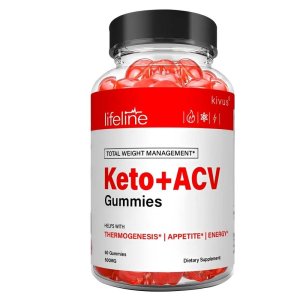 Lifeline Knives Keto+ Acv Gummies Total Weight Management | Thermogenesis, Appetite &amp; Energy Support | 500mg | 60 Gummies
