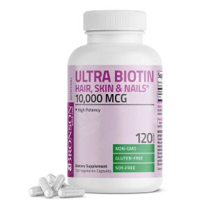 Bronson Vitamins Ultra Biotin Hair, Skin &amp; Nails - 10,000 Mcg 120 Caps