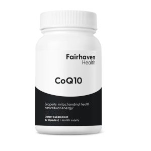 Fairhaven Health CoQ10 – 100mg | Mitochondrial &amp; Cellular Energy Support | 40 Capsules – 1 Month Supply