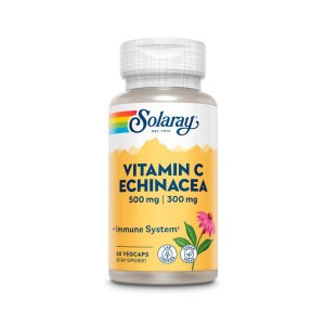 Solaray Vitamin C &amp; Echinacea 60 Caps