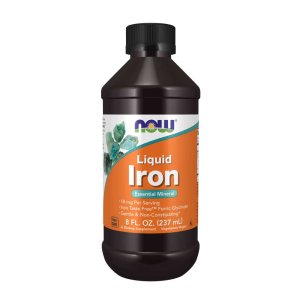 Now Foods Liquid Iron – 8 Fl Oz (237ml) – Gentle &amp; Non-Constipating