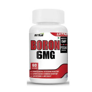 Nutrija Boron 6mg – Premium Bone &amp; Hormonal Health Supplement | Gmp &amp; Fssai Certified | 60 Servings