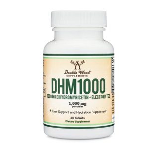 Double Wood Supplements DHM 1000 – 1000mg Dihydromyricetin + Electrolytes | Liver Support &amp; Hydration – 30 Tablets