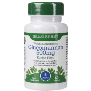 Glucomannan 500mg Capsules by Holland &amp; Barrett