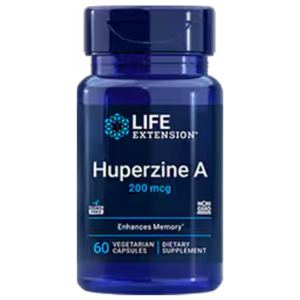 Life Extension Huperzine A 200mcg - Memory &amp; Cognitive Support - 60 Vegetarian Capsules