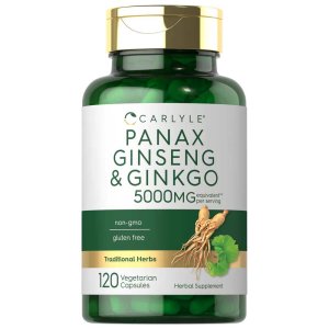 Carlyle Nutritionals Panax Ginseng &amp; Ginkgo Biloba | 120 Capsules