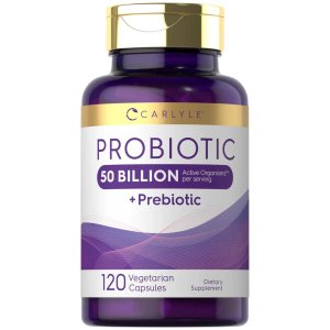 Carlyle Nutritionals Prebiotic &amp; Probiotic 50 Billion CFU per serving | 120 Capsules