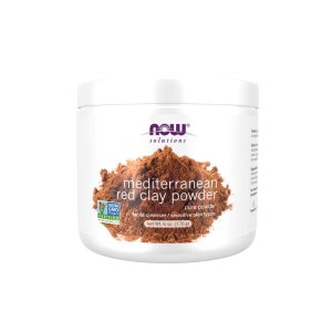 Now Foods Mediterranean Red Clay Powder – 100% Pure Mineral Clay – Deep Detox Face &amp; Body Mask – 170 G