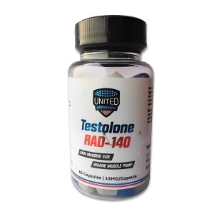 United Hormones Rad-140 Testolone – Massive Size &amp; Insane Muscle Pump – 60 Capsules