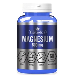Herbiotics Magnesium 500mg – Bone, Muscle &amp; Nerve Support 60 Tablets
