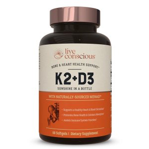 Live Conscious K2+D3 - Bone &amp; Heart Health