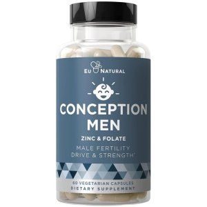 Eu Natural Conception Men — Zinc &amp; Folate Formula for Male Fertility, Drive &amp; Vitality