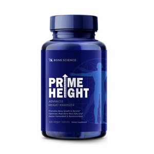 Bone Science Prime Height – Advanced Height Maximizer | Promotes Bone Growth &amp; Density | 120 Vegan Tablets